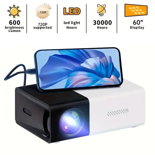 Mini portable led - projector, hd