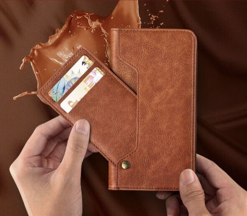 Leather wallet phone case - leather,