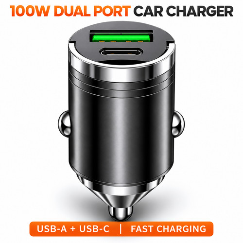 100w dual port fast - port, car
