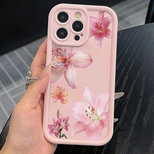 Pink floral phone case - case, for
