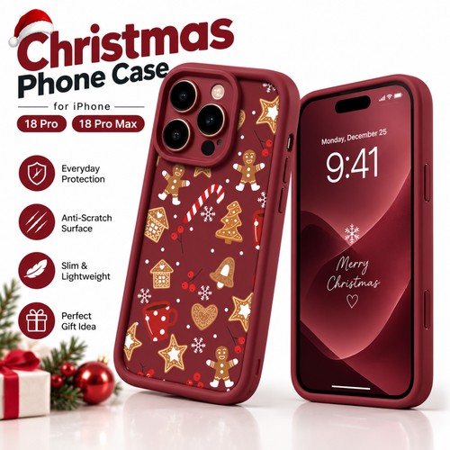 Christmas gingerbread phone - gingerbread,