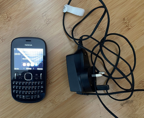 Nokia 201 black mobile - -,